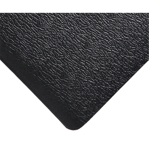 Deluxe Soft Step No. 444 Mats, Pebbled, 3' x 5' x 5/8", Black, PVC Sponge Cantin et fils