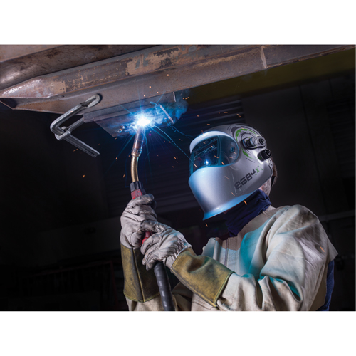 e684 Welding Helmets, 3.94" L x 1.97" W View Area, 4/5 - 13 Shade Range, Silver Cantin et fils