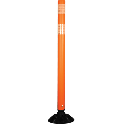 Impact Resistant Delineator, 48" H, Orange Cantin et fils