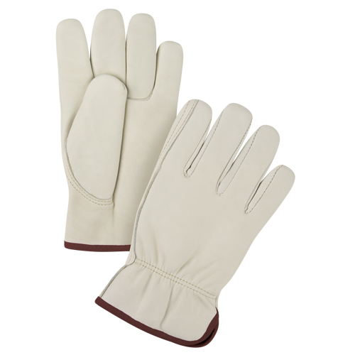 Premium Winter-Lined Driver's Gloves, Large, Grain Cowhide Palm, Fleece Inner Lining Cantin et fils