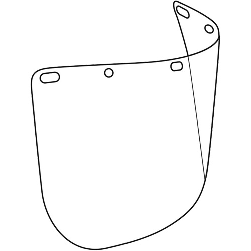 Dynamic Die Cut Faceshield Visor, Polycarbonate, Clear Tint Cantin et fils