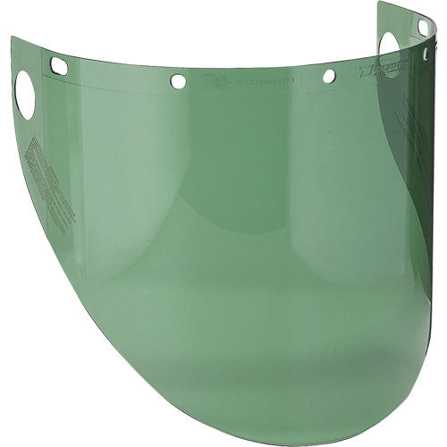 Dynamic Preformed Faceshield Visor, Polycarbonate, Green Tint Cantin et fils