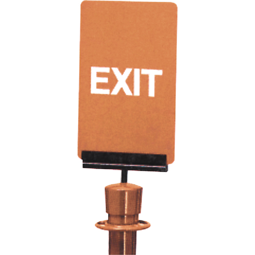 "Exit" Crowd Control Sign, 11" x 7", Plastic, English Cantin et fils