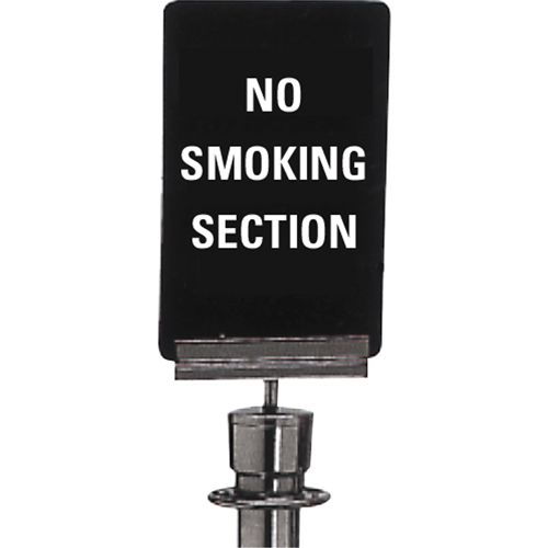 "No Smoking" Crowd Control Sign, 11" x 7", Plastic, English Cantin et fils