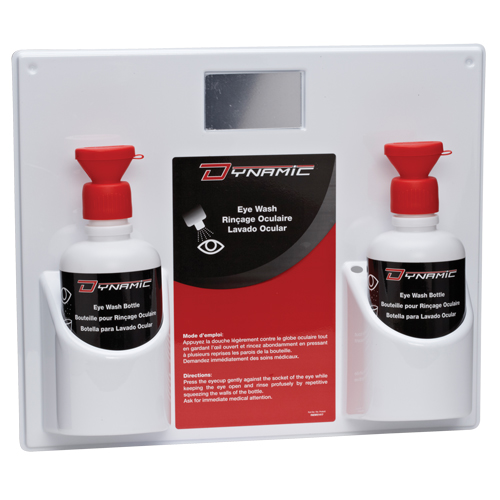 Douche oculaire avec bouteilles vides Dynamic, Double Cantin et fils