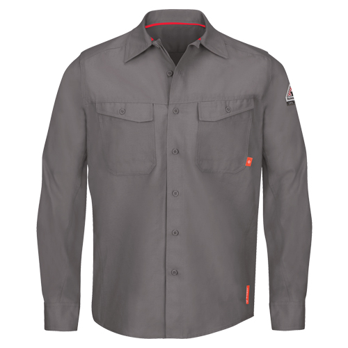 IQ Endurance&reg; Men's Work Shirts, Small, Grey Cantin et fils