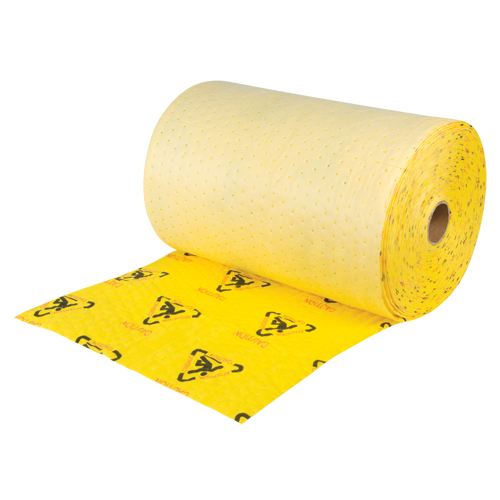Premium Caution Rolls, Heavyweight, 150' L x 24" W, 37.6 gal. Absorbancy Cantin et fils