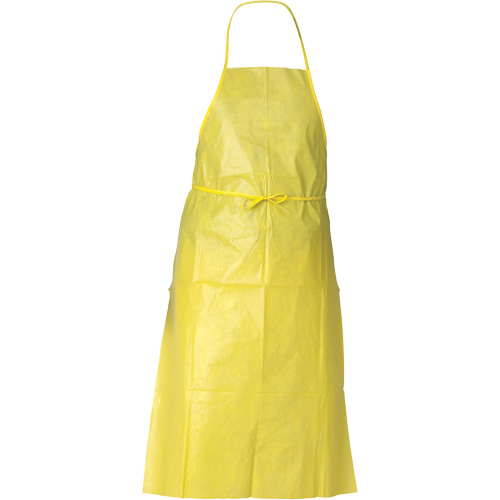 KleenGuard A70 Chemical Spray Protection Apron, Polyethylene, 44" L x 29" W, Yellow Cantin et fils