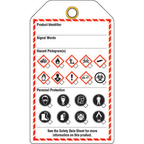 Workplace Tags, Cardstock, 3-3/8" W x 5-3/4" H, English Cantin et fils