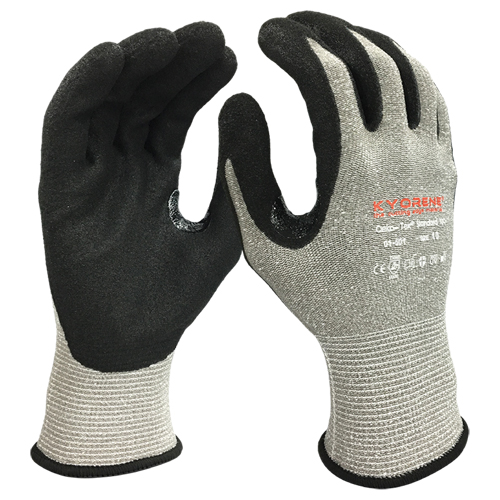 Gants r&eacute;sistants aux coupures, Taille Grand/9, Calibre 13, Rev&ecirc;tement Mousse de nitrile, Enveloppe en Kyorene, ANSI/ISEA 105 niveau 3/EN 388 niveau C Cantin et fils