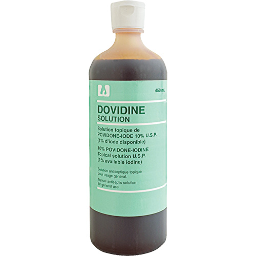 Povidone iod&eacute;e topique, Liquide, Antiseptique Cantin et fils