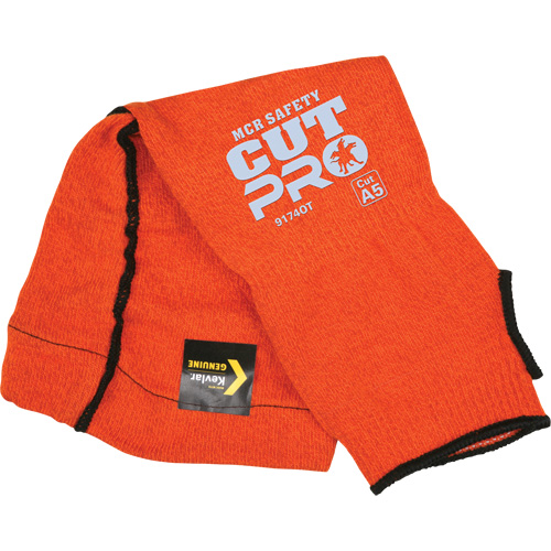 Manches Memphis, Kevlar, 14", ASTM ANSI niveau A5, Orange Cantin et fils