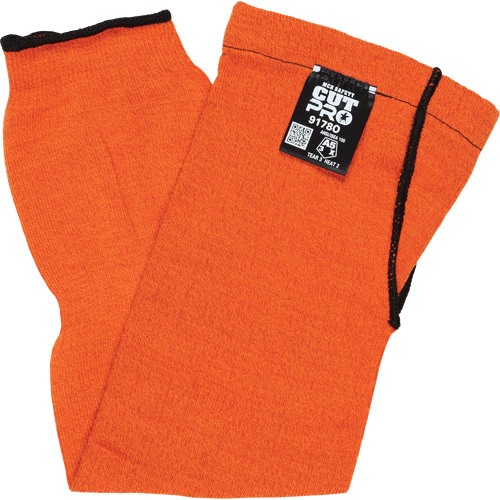 Manches Memphis avec trou pour le pouce, Kevlar, 18", ASTM ANSI niveau A5, Orange Cantin et fils