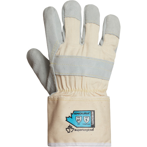 Endura&reg; Cut-Resistant Gloves, Small, Split Leather Palm Cantin et fils