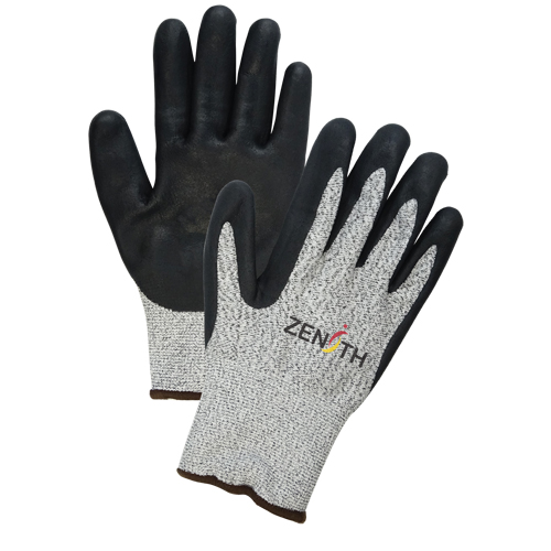 Gants &eacute;lastiques sans coutures r&eacute;sistants &agrave; la coupe pour temp&eacute;ratures froides, Taille 2T-Grand/11, Calibre 13, Rev&ecirc;tement Mousse de nitrile, Enveloppe en PEHP, ASTM ANSI niveau A4 Cantin et fils