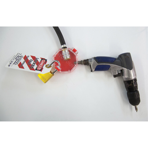 Dispositif de verrouillage polyvalent pour &eacute;quipement pneumatique Stopout Cantin et fils