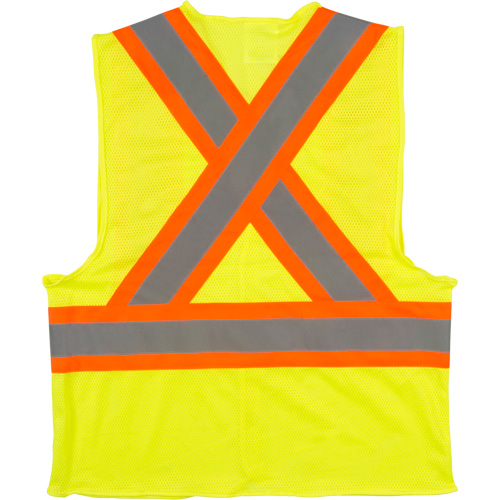 Veste de s&eacute;curit&eacute; pour la circulation, Jaune lime haute visibilit&eacute;, 2T-Grand, Polyester Cantin et fils