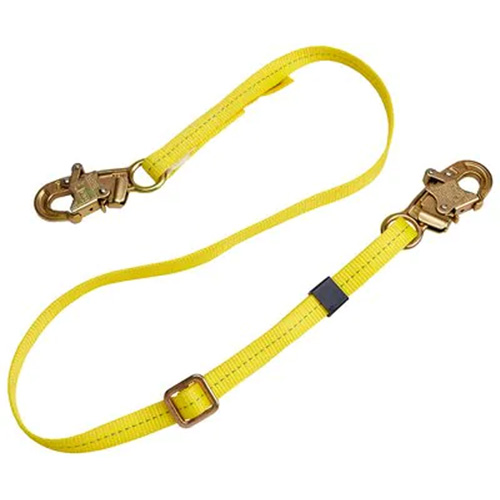 Longe de positionnement r&eacute;glable &agrave; sangle, 1 branches, 4', Classe CSA B, Polyester Cantin et fils