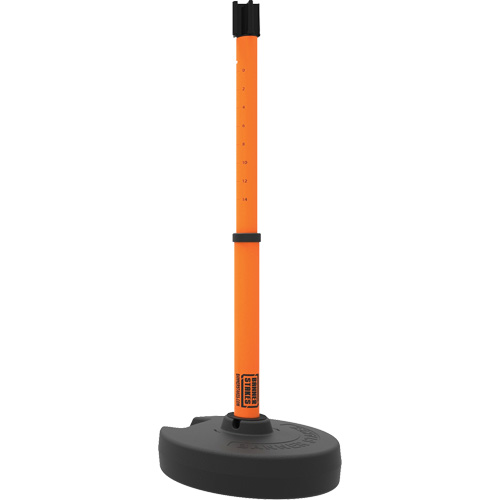 PLUS Barrier Post Set Receiver, 42" High, Orange Cantin et fils