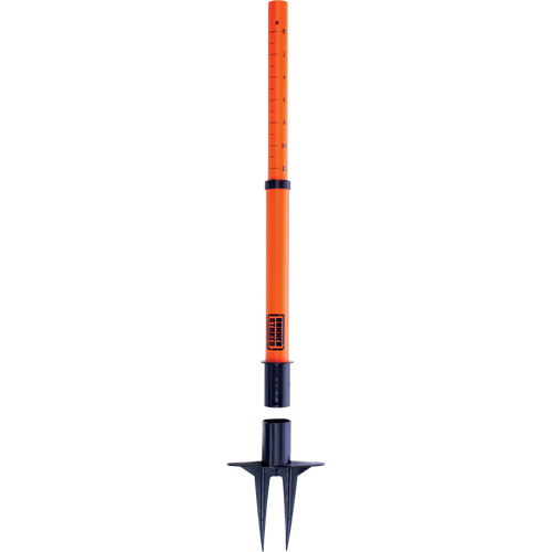 PLUS Barrier Posts, 42" High, Orange Cantin et fils