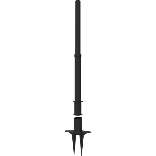 PLUS Barrier Post, 42" High, Black Cantin et fils
