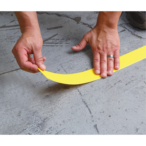 Tough-Mark Heavy-Duty Floor Marking, Rectangle, 48" L x 2" W, Red, Polyethylene Cantin et fils