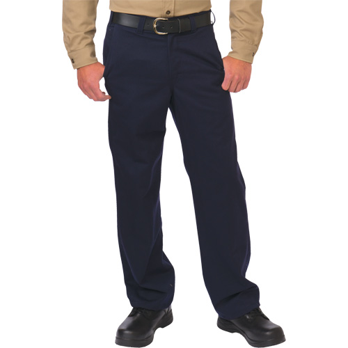 Pantalon de travail de protection contre l'arc &eacute;lectrique, 28, x 26, Bleu marin, 12,4 cal/cm2 Cantin et fils