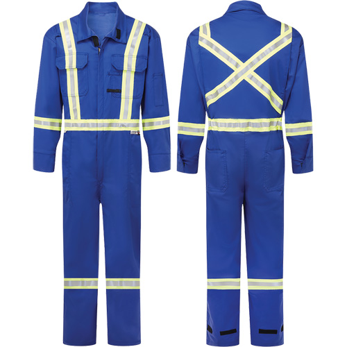 Avenger 7 oz. Flame Resistant Coveralls, Size 34, Royal Blue Cantin et fils