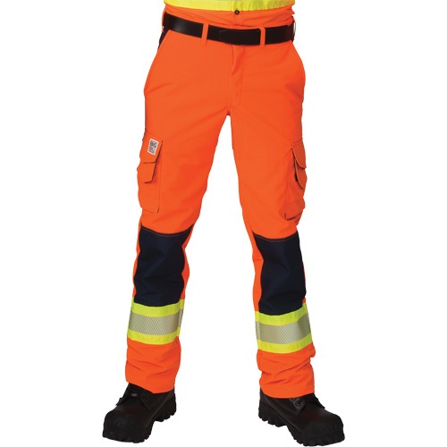 Ripstop High-Visibility Cargo Pants, Polyester, 28, High Visibility Orange Cantin et fils