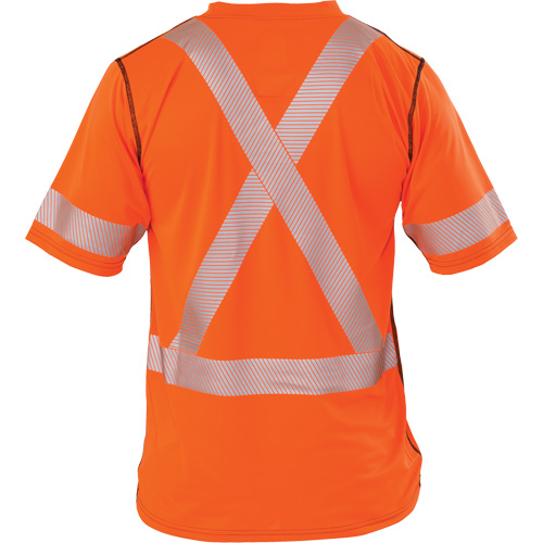 Polartec&reg; Power Grid&reg; High Visibility Short Sleeved T-Shirt, Polyester, 2X-Large, Orange Cantin et fils