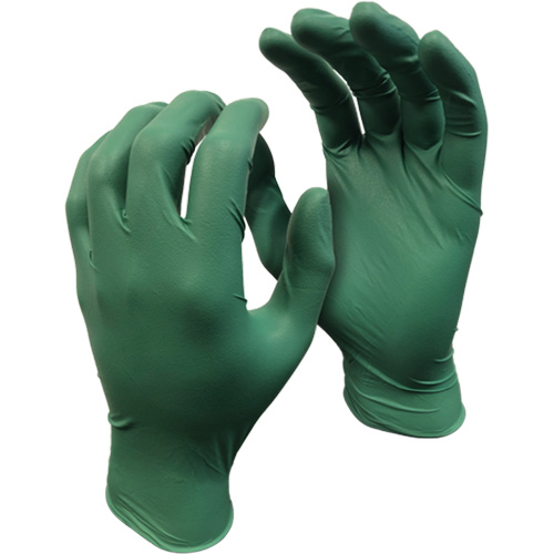 Gants 5559PF Green Monkey, Petit, Nitrile, 4 mils, Sans poudre, Vert Cantin et fils