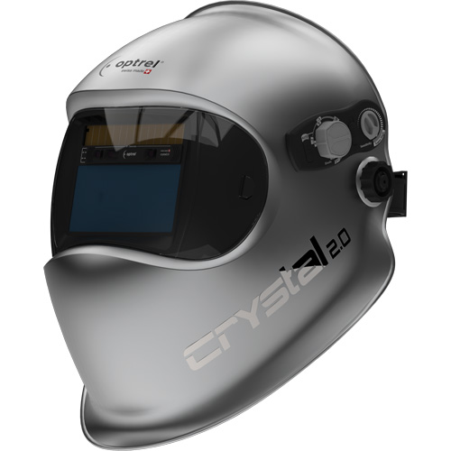 Masque de soudage auto-assombrissant Crystal 2.0, 3,94" lo x 1,97" la Champ de vision, Teinte 2/4 - 12, Argent Cantin et fils