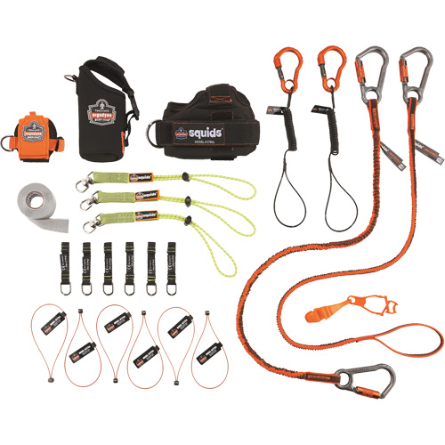 Trousse de longes de fixation d'outils pour vitrier 3185 Squids Cantin et fils