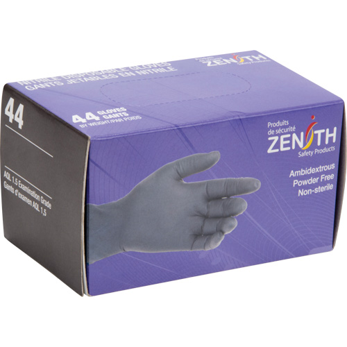 Vending Pack Disposable Gloves, 2X-Large, Nitrile, 5-mil, Powder-Free, Black Cantin et fils