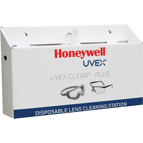 Poste de nettoyage jetable de lentilles Uvex Clear Plus, Carton, 16" lo x 3,19" p x 9,25" h Cantin et fils