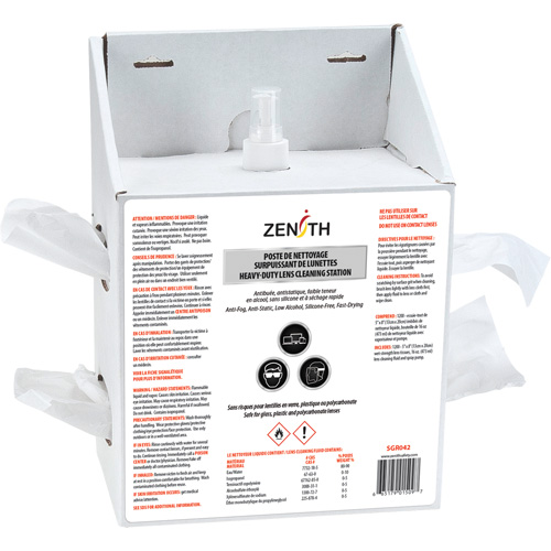Poste jetable de premi&egrave;re qualit&eacute; pour nettoyage de lentilles, Carton, 8" lo x 5" p x 12,5" h Cantin et fils