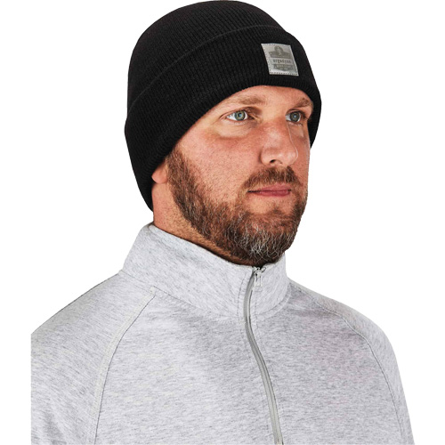 Bonnet en tricot c&ocirc;tel&eacute; N-Ferno, Taille unique, Noir Cantin et fils