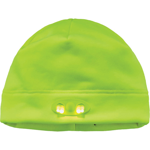 Bonnet N-Ferno &agrave; lumi&egrave;res DEL, Taille unique, Vert lime haute visibilit&eacute; Cantin et fils