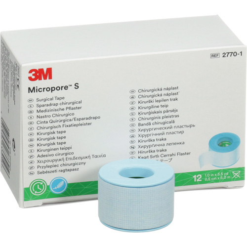 Ruban chirurgical Micropore S, Non m&eacute;dical, 16-1/2' lo x 1" la Cantin et fils