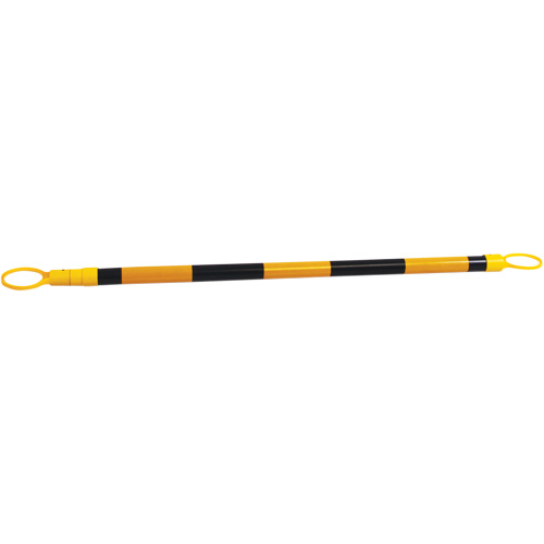 Retractable Cone Bar, 7'2" Extended Length, Black/Yellow Cantin et fils