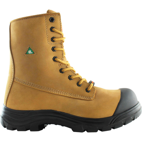 Bottes de travail Storm, Cuir, Embout Acier, Taille 8-1/2, Imperm&eacute;able Cantin et fils