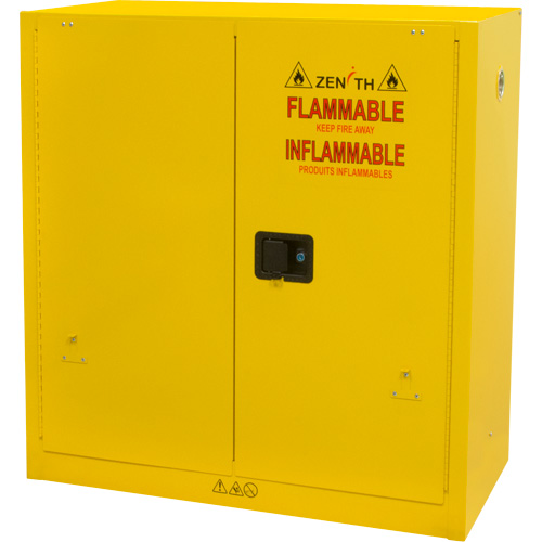 Armoire pour produits inflammables, 30 gal., 2 Porte(s), 43" La x 44" h x 18" p Cantin et fils