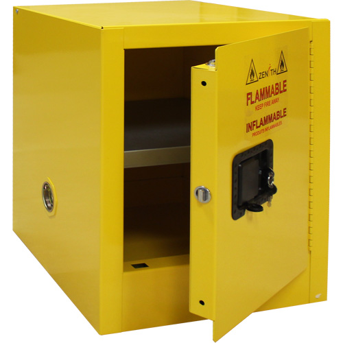 Armoire pour produits inflammables, 4 gal., 1 Porte(s), 17" La x 22" h x 18" p Cantin et fils