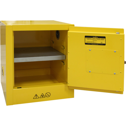 Armoire pour produits inflammables, 4 gal., 1 Porte(s), 17" La x 22" h x 18" p Cantin et fils