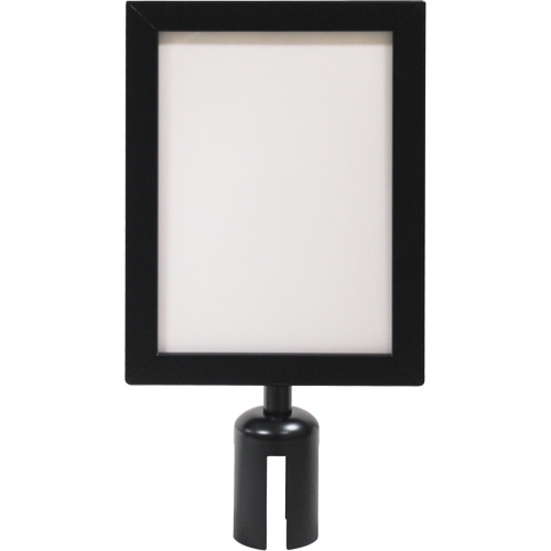Sign Frame for Crowd Control Post, Black Cantin et fils