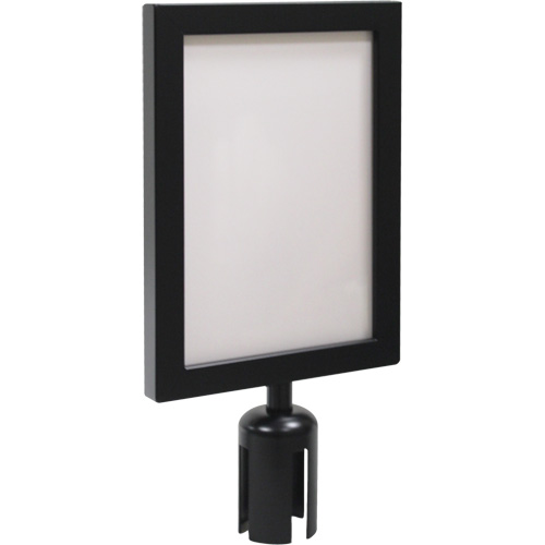 Sign Frame for Crowd Control Post, Black Cantin et fils