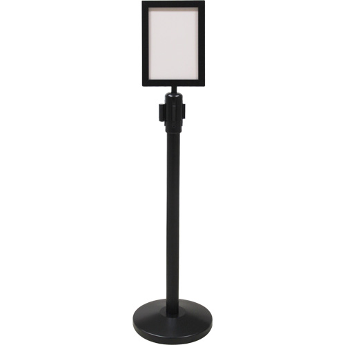 Sign Frame for Crowd Control Post, Black Cantin et fils
