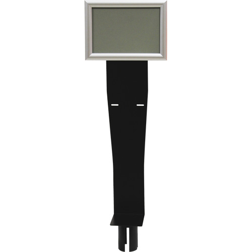 Sign & Dispenser Holder for Crowd Control Post, Black Cantin et fils