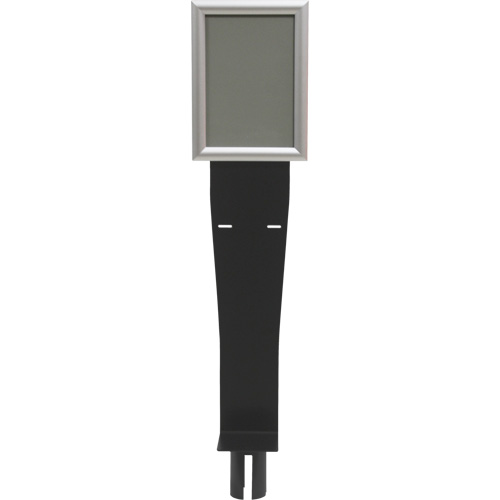 Sign & Dispenser Holder for Crowd Control Post, Black Cantin et fils
