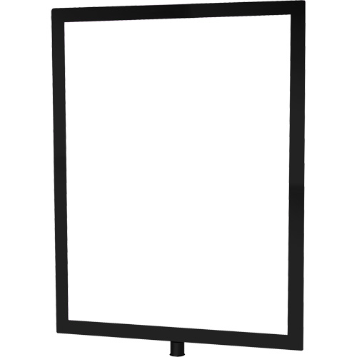 Heavy-Duty Vertical Sign Holder for Classic Posts, Black Cantin et fils